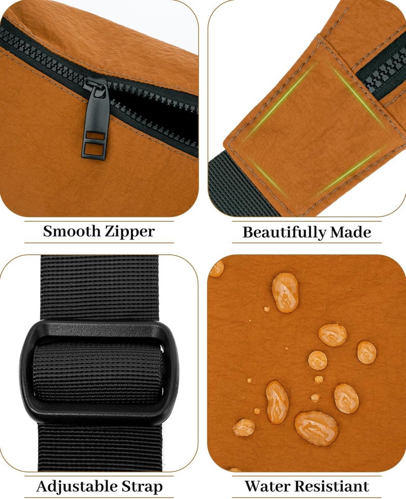 Iioscre Medium Crossbody Crescent Bag for Women Men Trendy, Nylon Crossbody Hobo Bag with Adjustable Strap and Inner Pockets. - Image 5